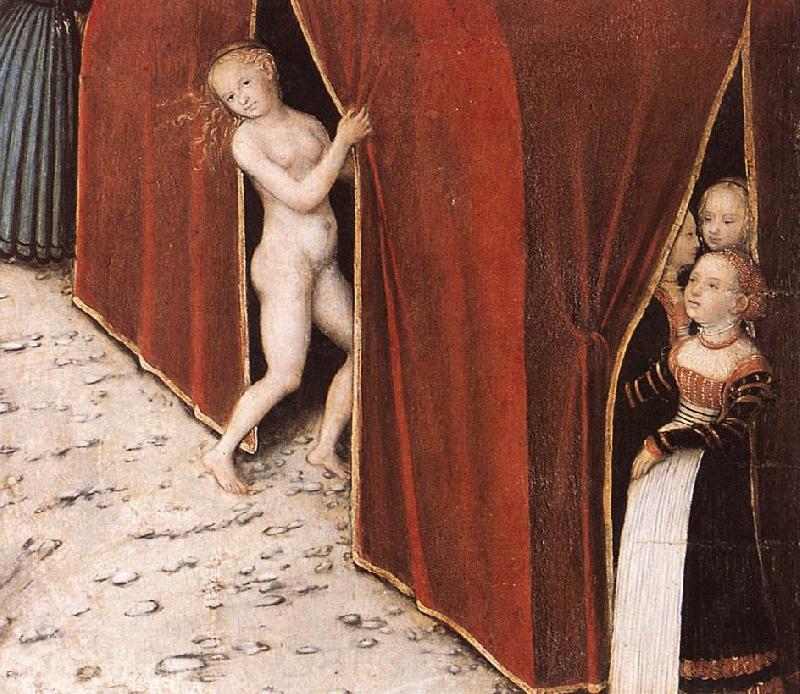 CRANACH, Lucas the Elder The Fountain of Youth (detail)  215 Norge oil painting art